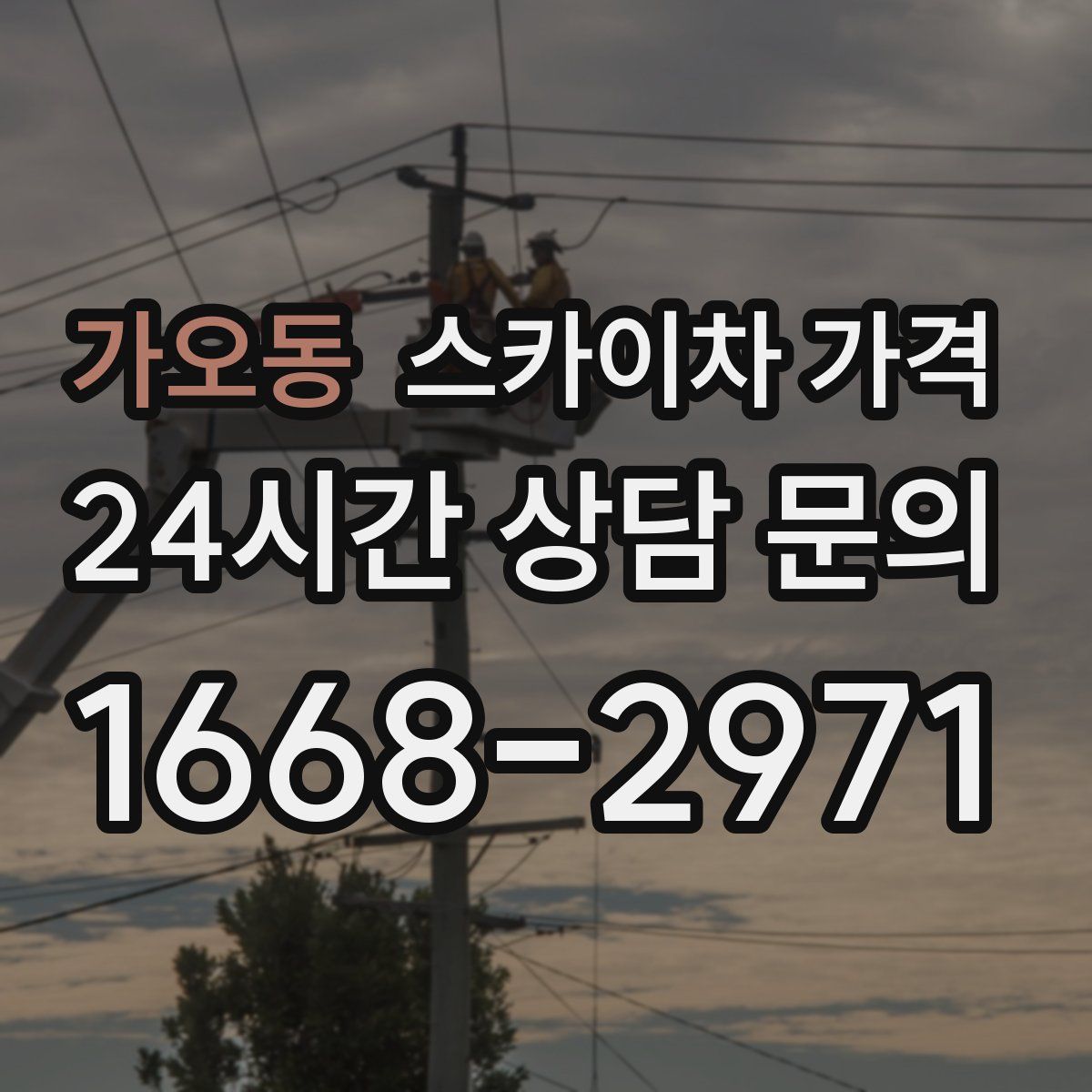 가오동 스카이차 가격