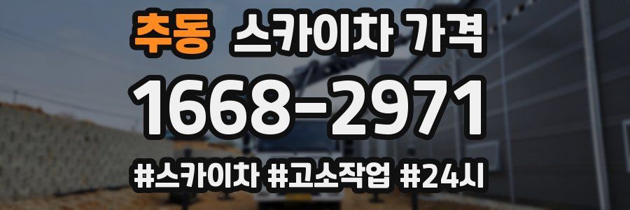 추동 스카이차 가격