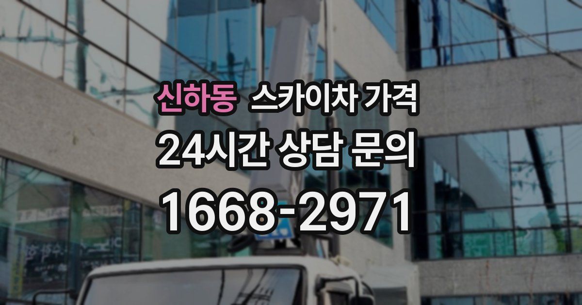 신하동 스카이차 가격