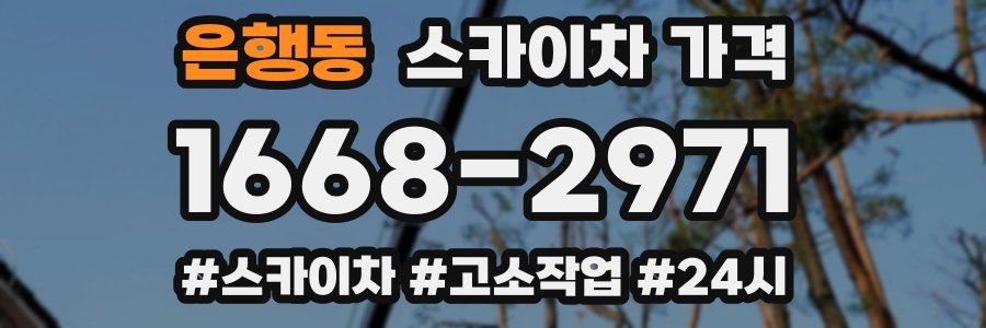 은행동 스카이차 가격