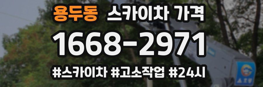 용두동 스카이차 가격