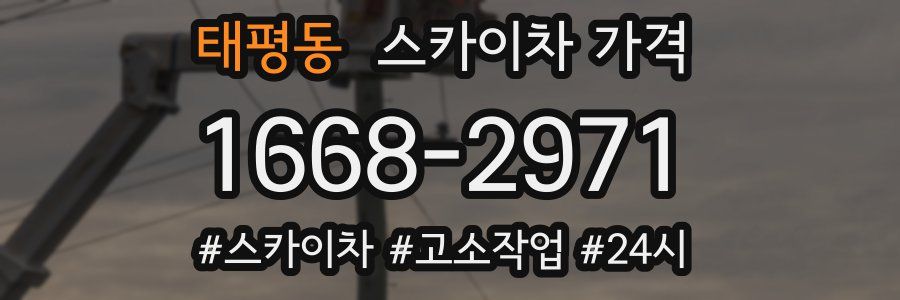 태평동 스카이차 가격