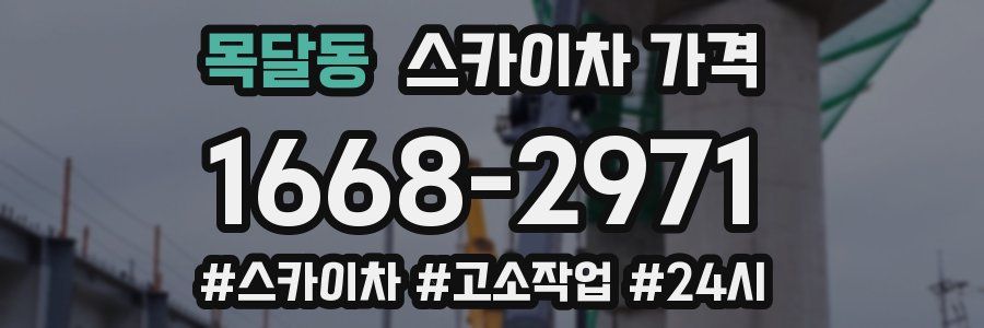 목달동 스카이차 가격