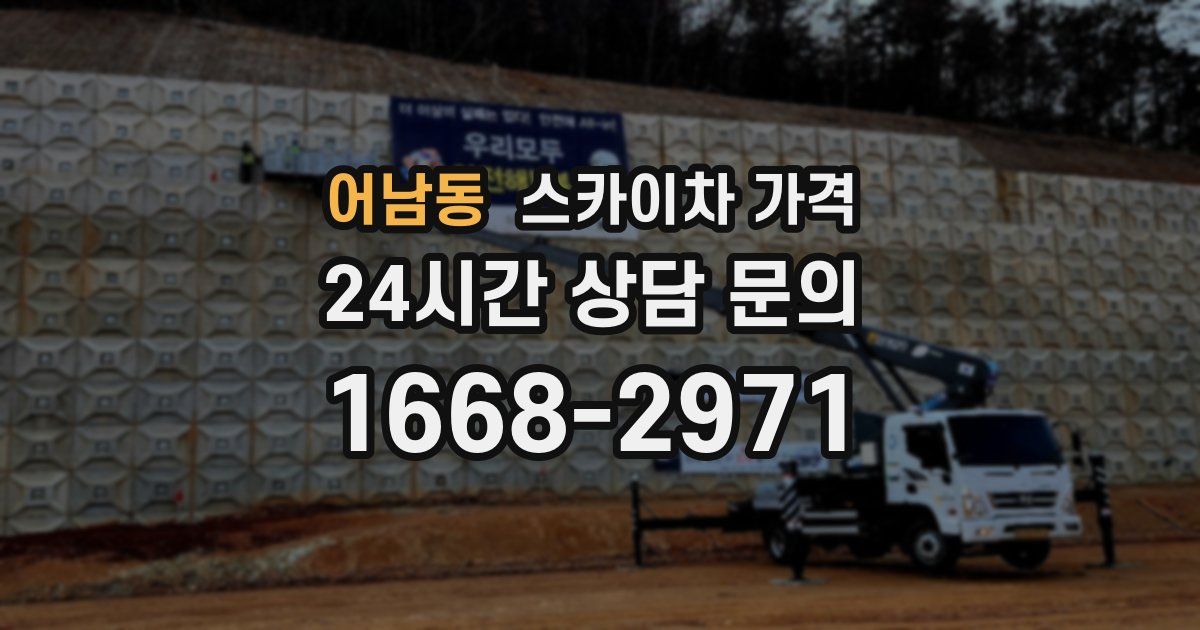 어남동 스카이차 가격