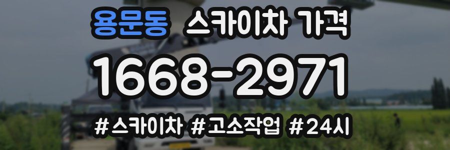 용문동 스카이차 가격