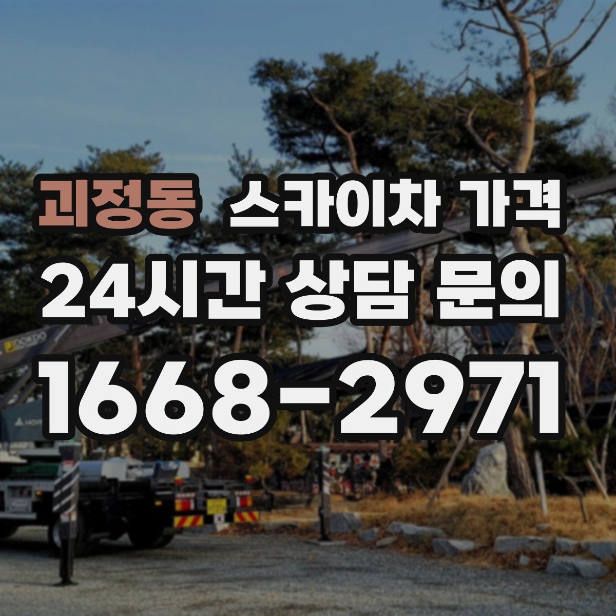 괴정동 스카이차 가격