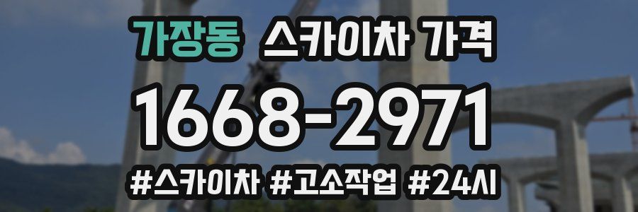 가장동 스카이차 가격