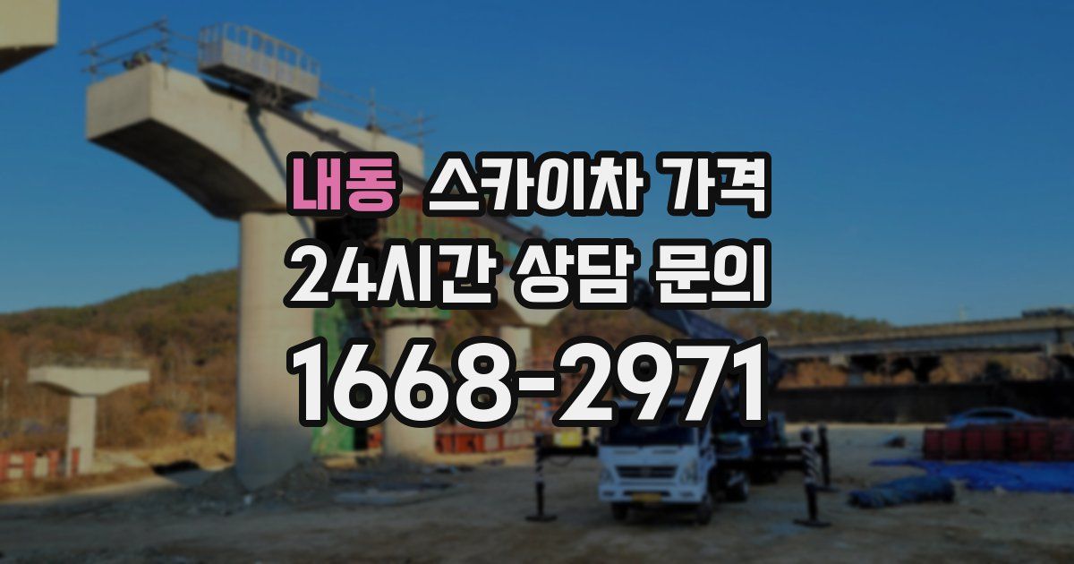 내동 스카이차 가격