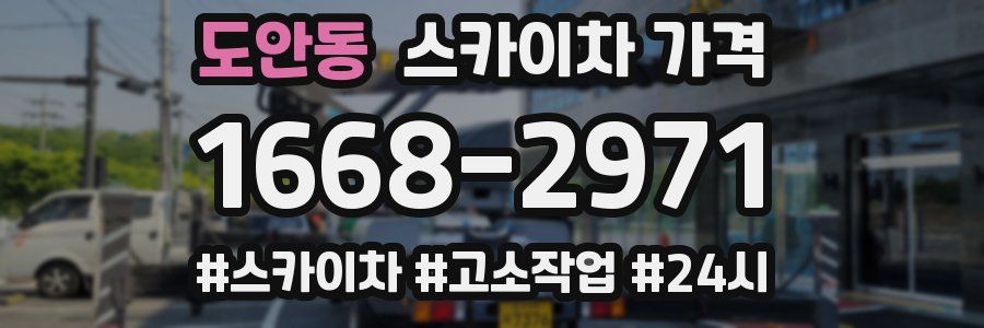 도안동 스카이차 가격