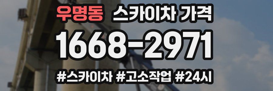 우명동 스카이차 가격