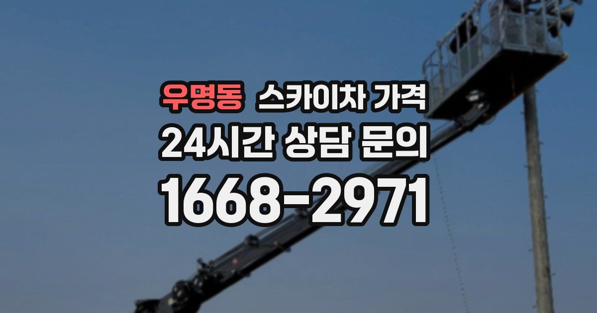 우명동 스카이차 가격