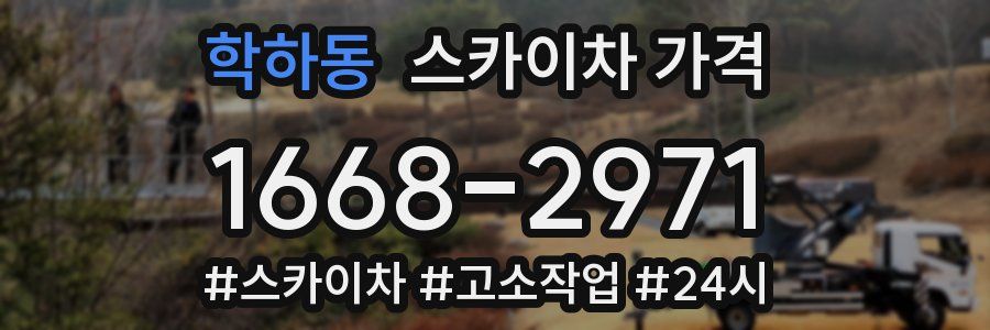 학하동 스카이차 가격