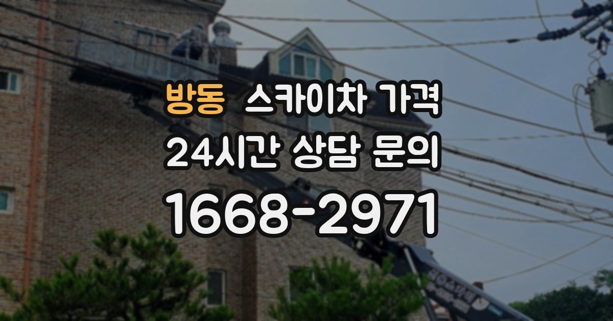 방동 스카이차 가격