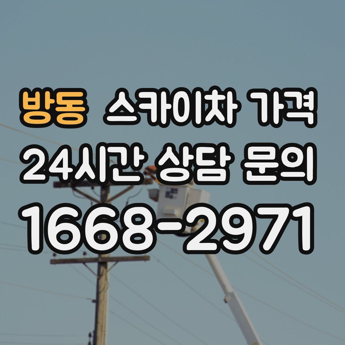 방동 스카이차 가격