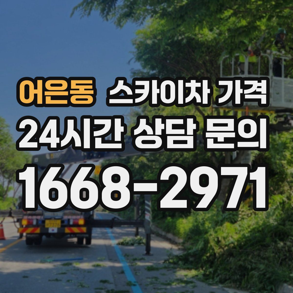 어은동 스카이차 가격