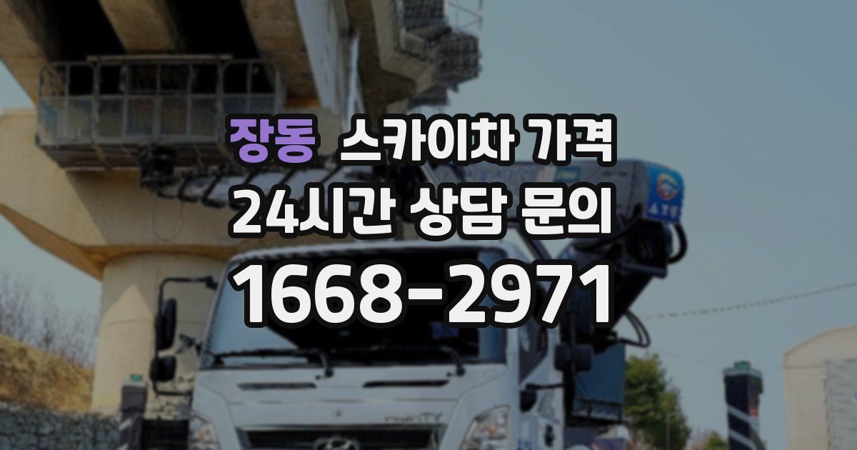 장동 스카이차 가격