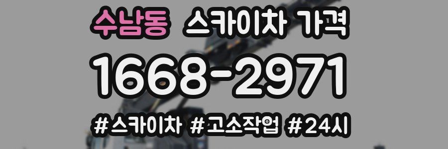 수남동 스카이차 가격