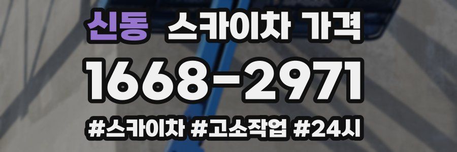 신동 스카이차 가격