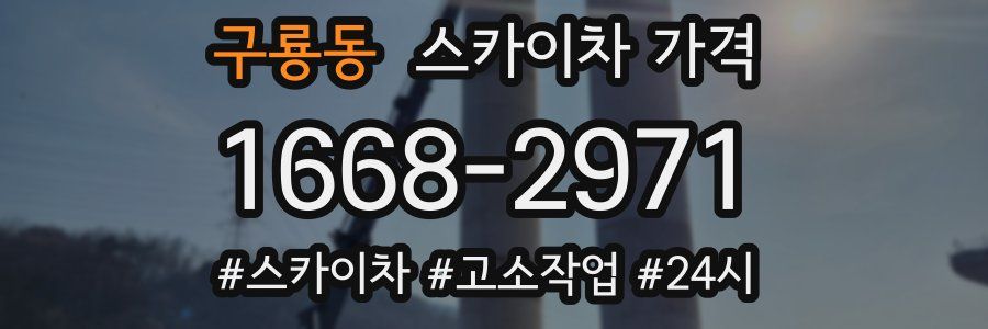 구룡동 스카이차 가격