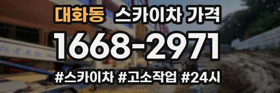 대화동 스카이차 가격