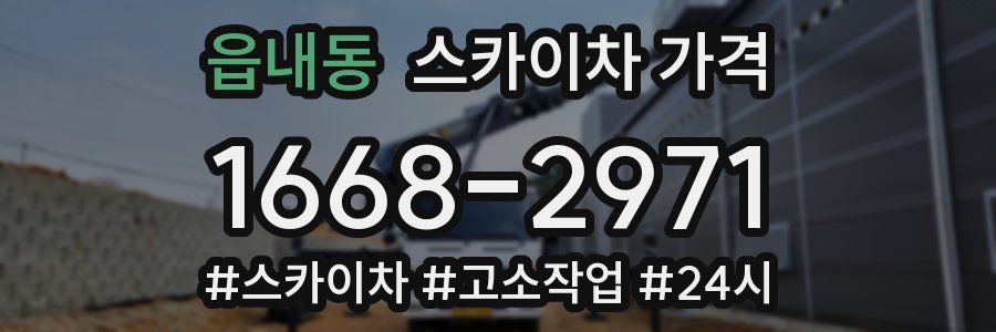 읍내동 스카이차 가격