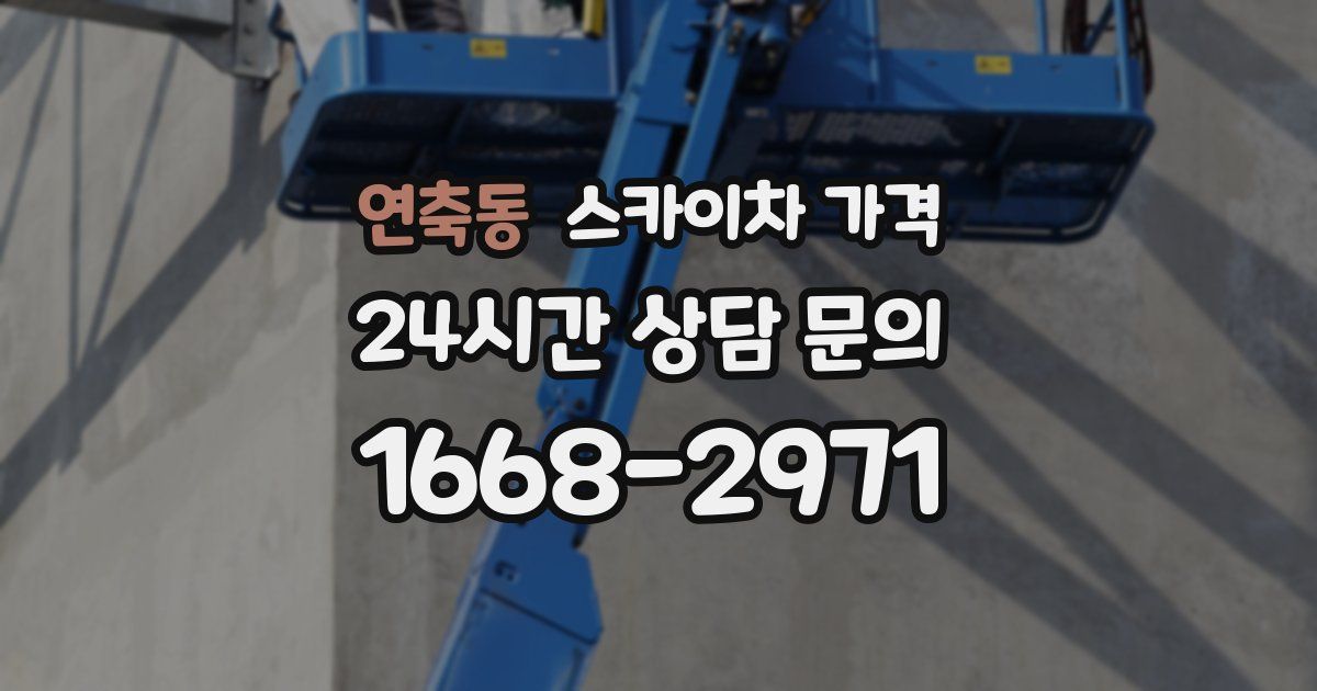 연축동 스카이차 가격