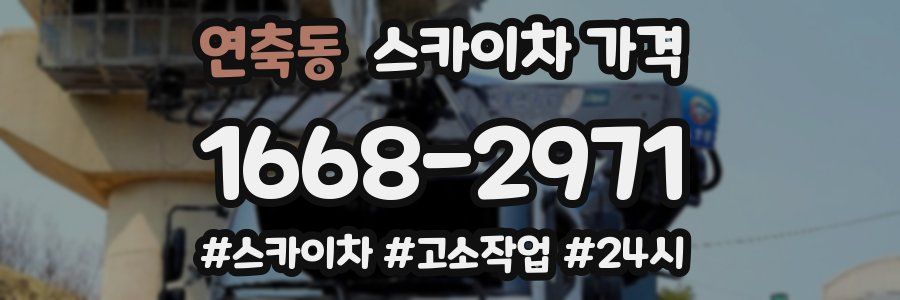 연축동 스카이차 가격