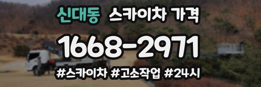 신대동 스카이차 가격