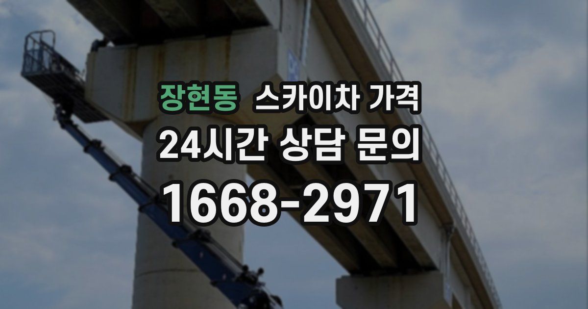 장현동 스카이차 가격