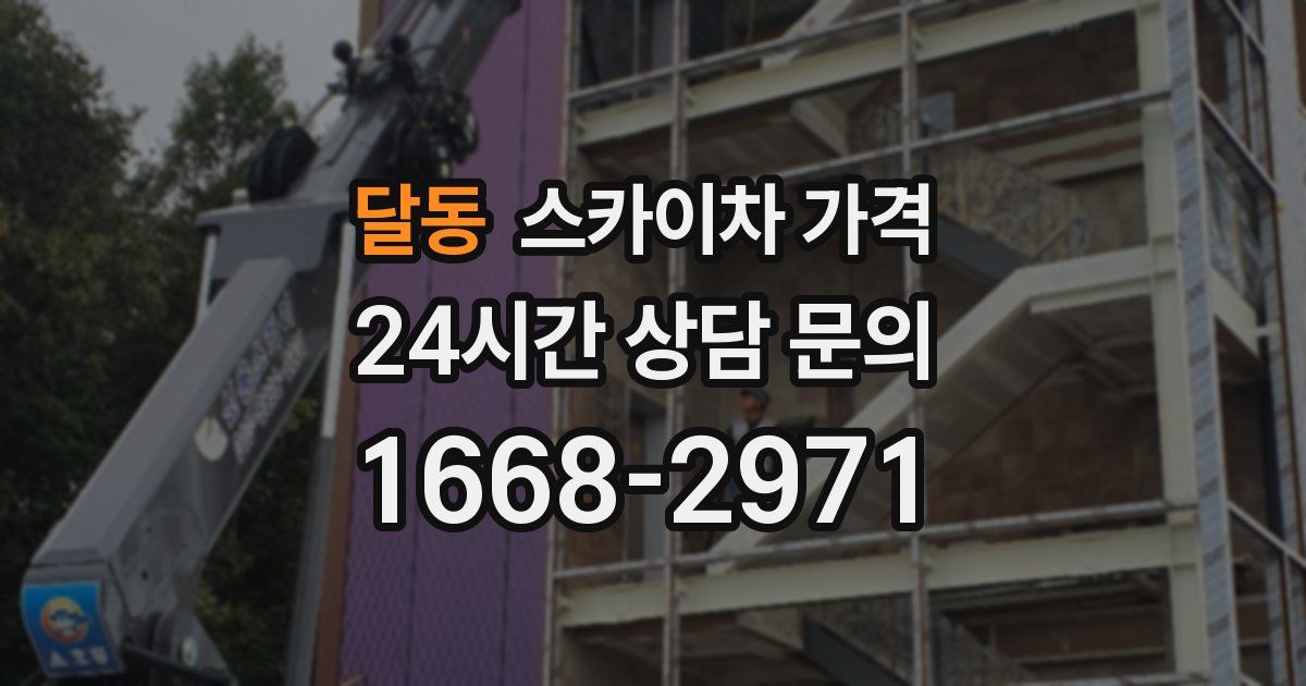 달동 스카이차 가격