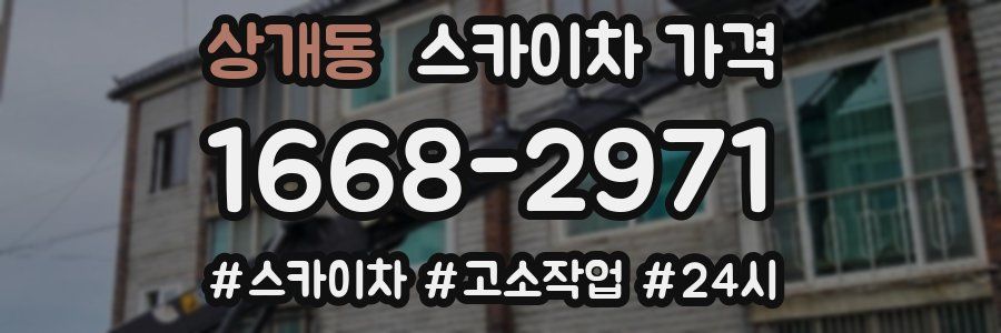 상개동 스카이차 가격