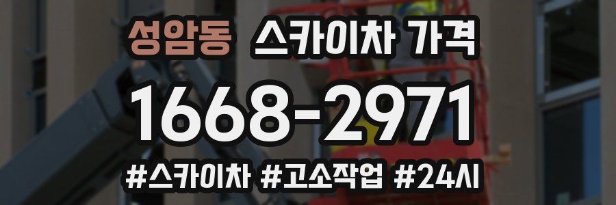 성암동 스카이차 가격