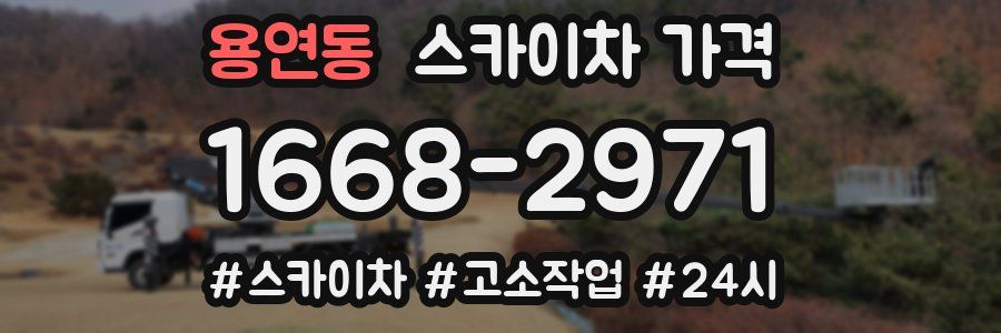 용연동 스카이차 가격