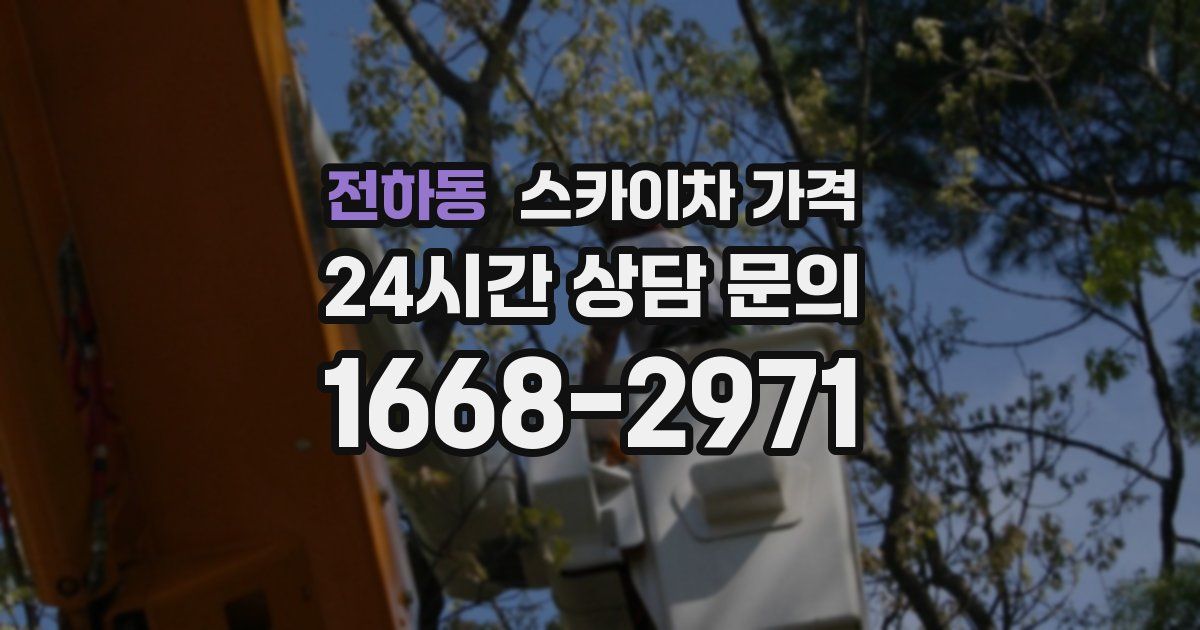 전하동 스카이차 가격