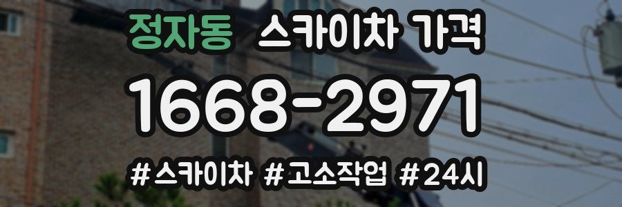 정자동 스카이차 가격