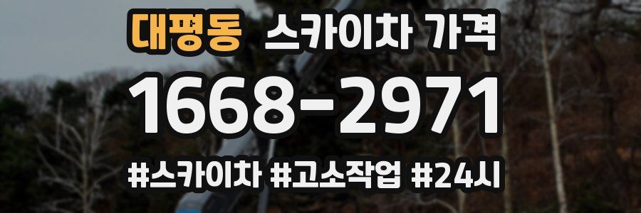 대평동 스카이차 가격