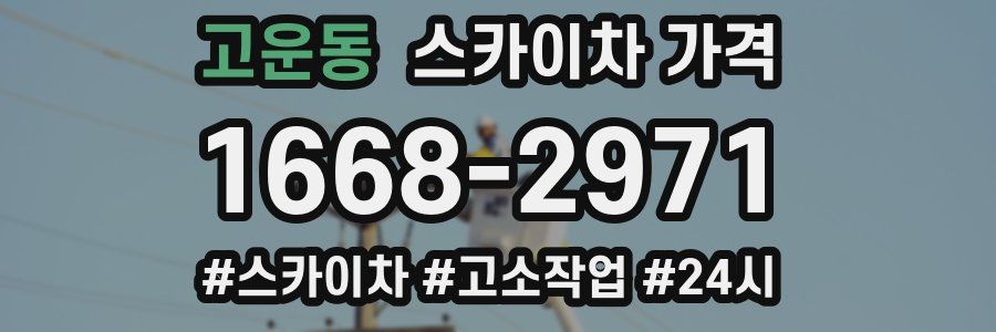 고운동 스카이차 가격