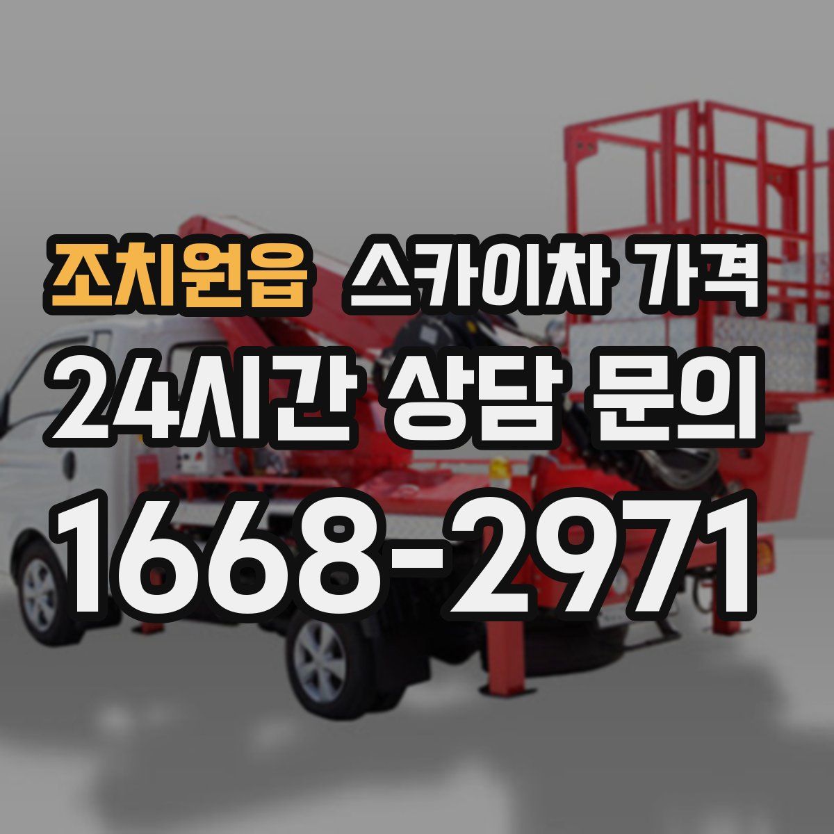 조치원읍 스카이차 가격