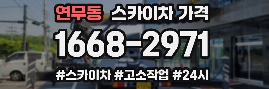 연무동 스카이차 가격