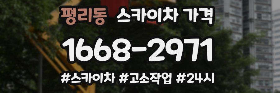 평리동 스카이차 가격