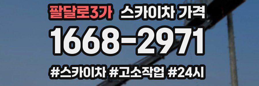 팔달로3가 스카이차 가격