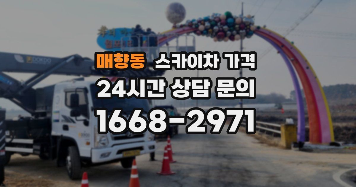 매향동 스카이차 가격