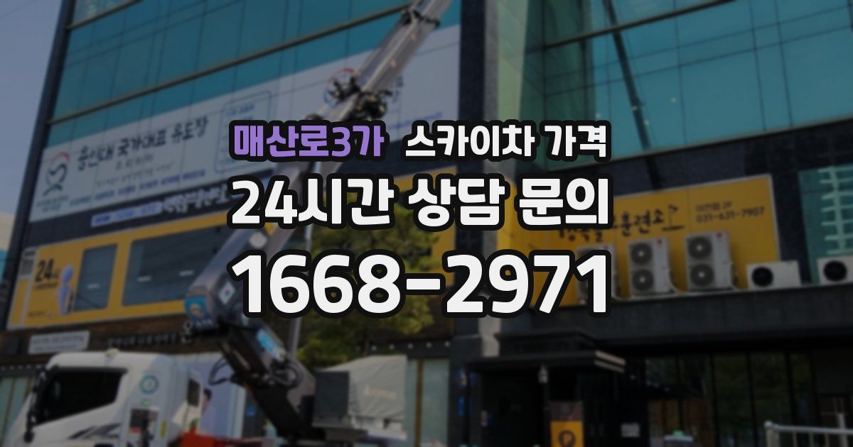 매산로3가 스카이차 가격