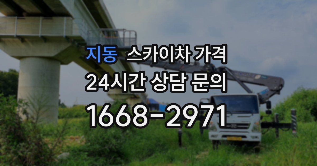 지동 스카이차 가격