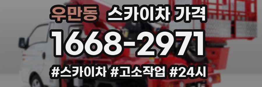 우만동 스카이차 가격