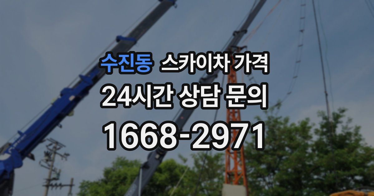 수진동 스카이차 가격