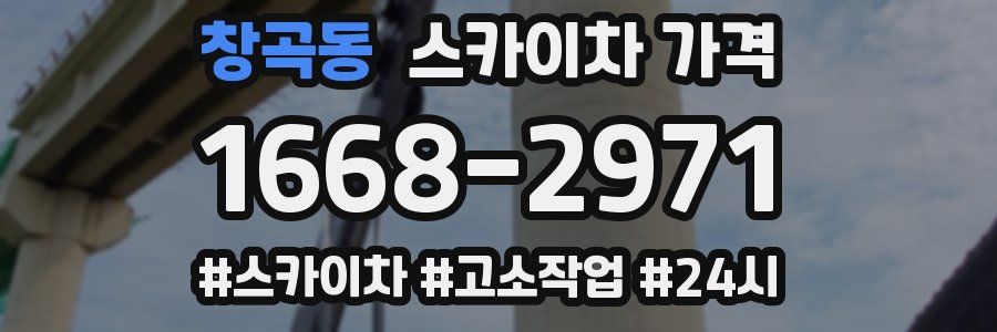 창곡동 스카이차 가격