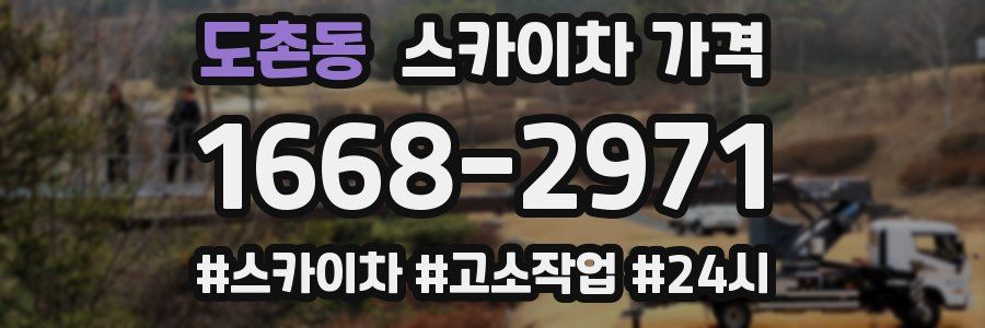 도촌동 스카이차 가격