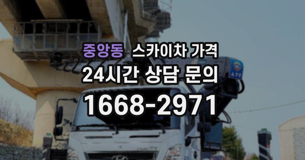 중앙동 스카이차 가격