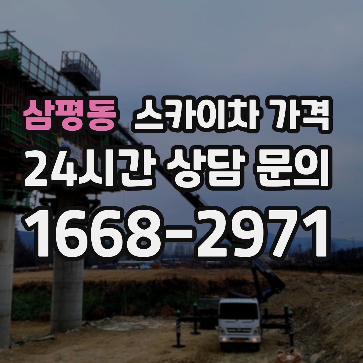 삼평동 스카이차 가격